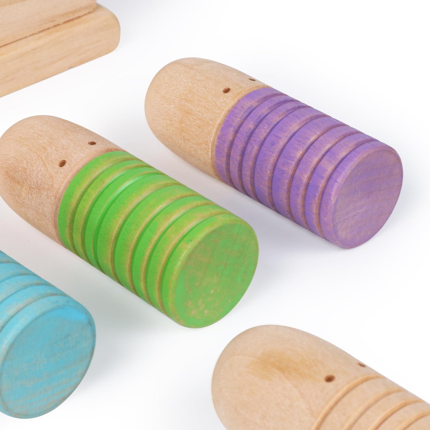 Totatatree Wooden Pop Up Puppets|Wooden Cause and Effect Toys for Boys & Girls, Montessori Color Matching Toys,Special Festival Gift for Kids 2 3 4