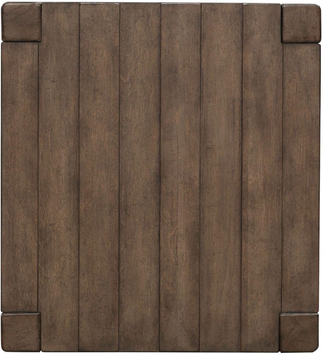 Liberty Furniture Broadmore Living Room Square Chairside Table - Cobblestone Brown