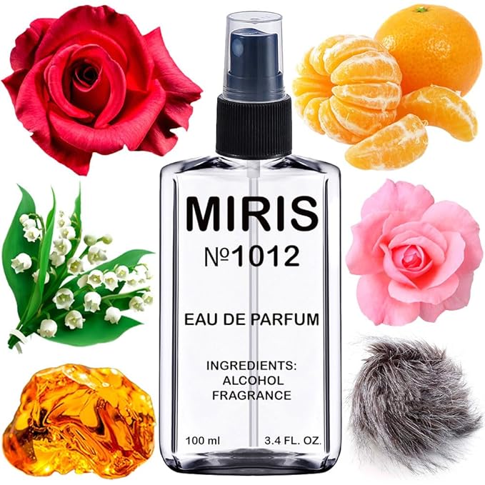 MIRIS No. 1012, Inspired by Crystal Flowers, Long-Lasting Unisex Eau de Parfum for Women & Men, Spray 3.4 Fl Oz / 100 ml