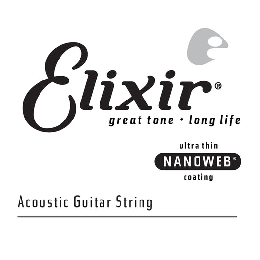 Elixir Strings, Acoustic Guitar Strings, Phosphor Bronze with NANOWEB Technology, Longest-Lasting Rich and Full Tone For Life wi