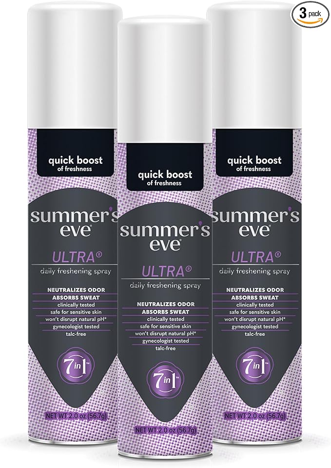 Summer's Eve Ultra Daily Active Feminine Spray, 2 oz, 3 Pack