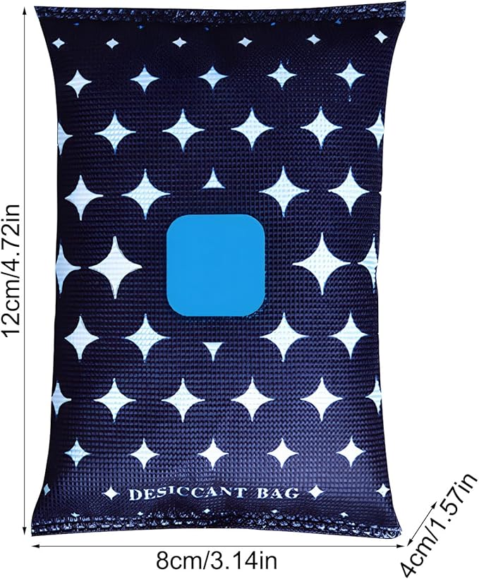 Car Dehumidifier Bag, Water Absorbing Purifying Moisture Absorber, Anti-Humidity Bag for RV, Truck, Sedan, Locker, Closet, Wardrobe, Basement, Cabinet, Bedroom, Dorm