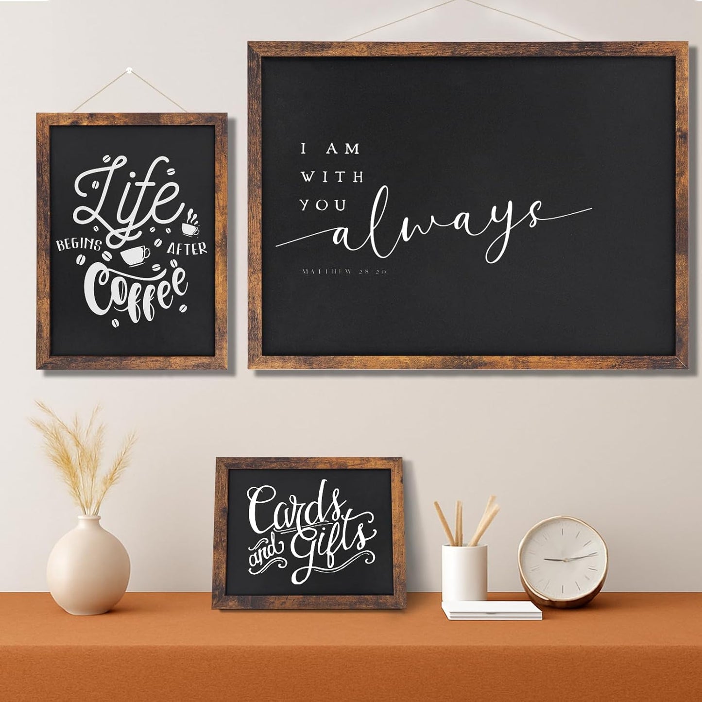 Magnetic Chalkboard, 12x16 Inches Blackboard for Wall, Black Dry Erase Board for School, Office, Home, Bar and Restaurant Menu