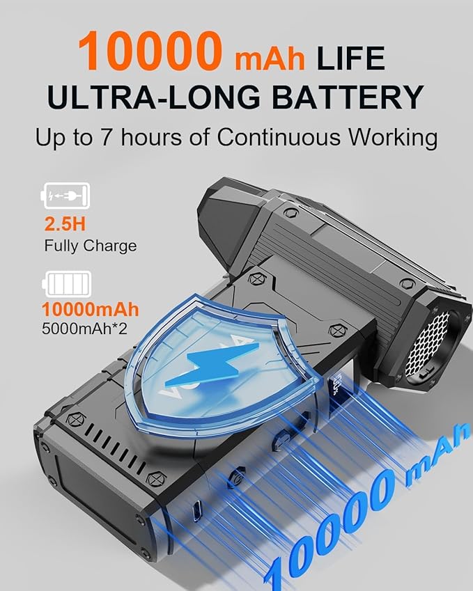 Compressed Air Duster,8 Gear Adjustable 200000RPM Electric Air Duster with HD Display,Rechargable Air Blower/Snow Blower with Brusheless Motor,Jet Dry Blower Replace Canned Air for PC, Keyboard