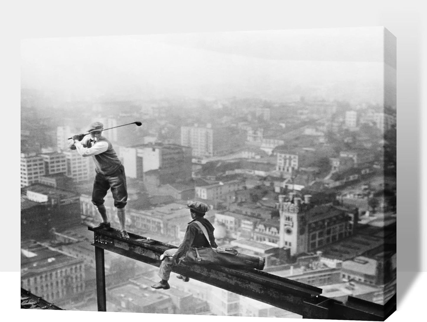 GUTTATY Golf Wall Art, Vintage Golf Pictures Posters Canvas Print Wall Decor for Golfer's Man Cave Home Ofice Ready to Hang (12x18 Inches)