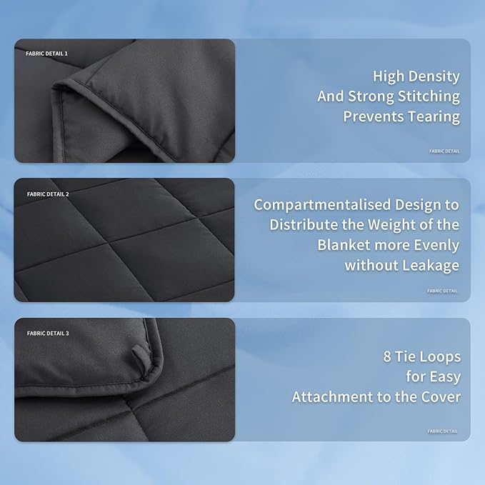 Topcee Weighted Blanket (3 lbs, 36" x 48") Cooling Throw Heavy Blanket for Sleeping Apply to 20-40 lbs, Soft Thick Breathable Blanket with Glass Bead, Easy Care