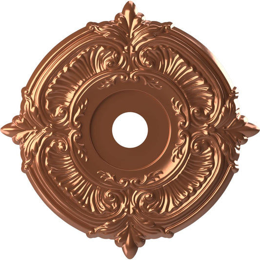 Ekena Millwork Cmp22Atbco Attica Thermoformed Pvc Ceiling Medallion (Fits Canopies Up To 7 3/4), 22Od X 3 1/2Id X 1P, Bright Coa