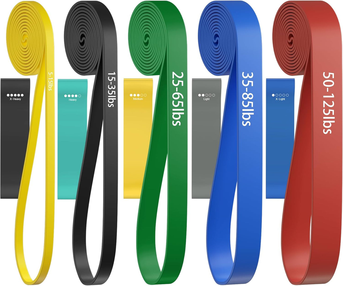 Resistance Bands, Pull Up Assist Bands - Workout Bands, Eexercise Bands for Working Out, Fitness, Training, Physical Therapy for Men Women