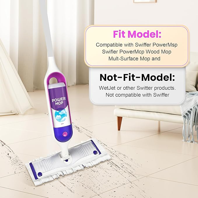 40 Count Disposable Mopping Pad Refills for Power Mop Refills, Multi-Surface Mopping Pad Refills，Unscented Spray Cleaning Repalcement Pads Refill