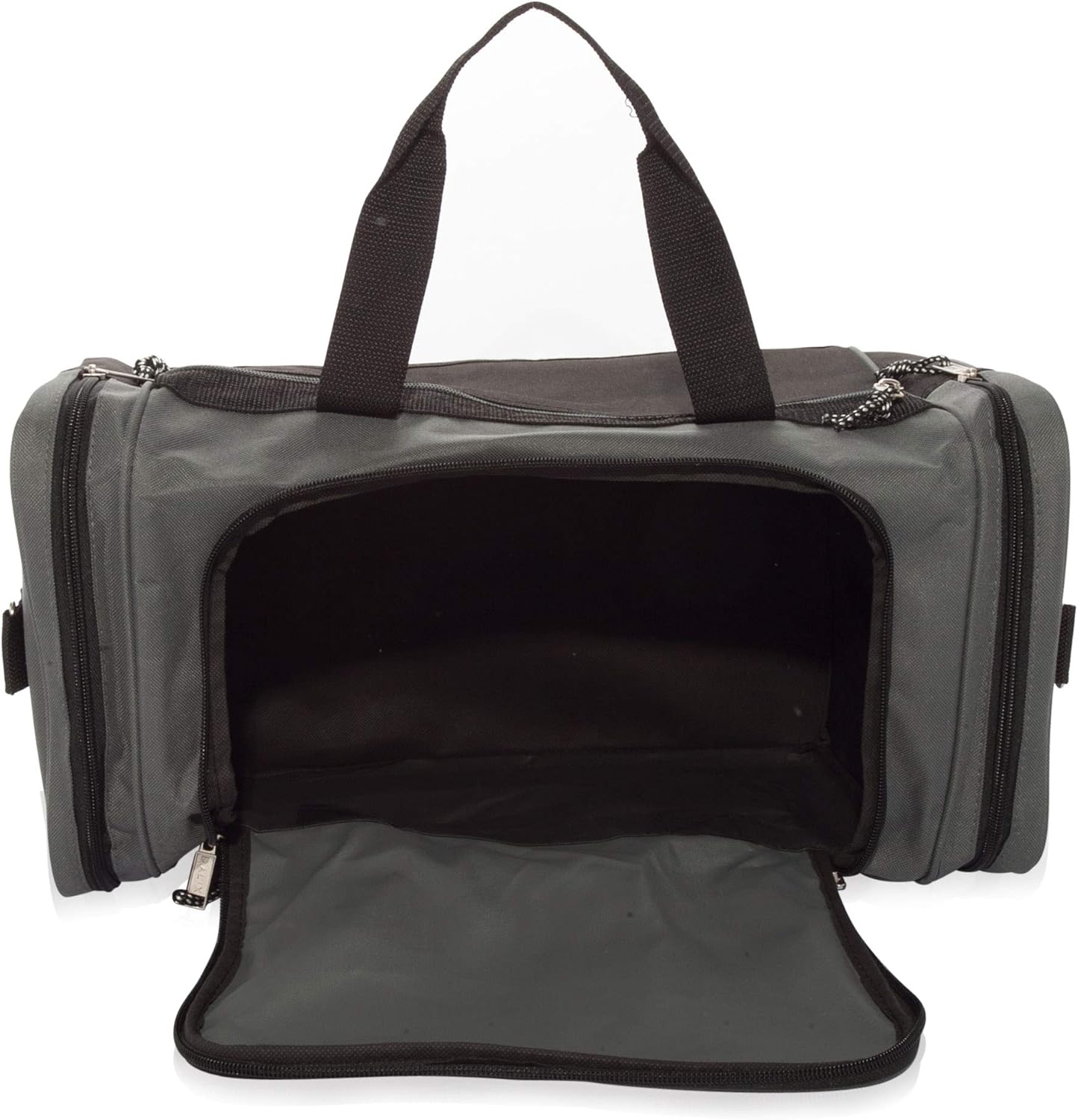 DALIX 21" Blank Sports Duffle Bag Gym Bag Travel Duffel with Adjustable Strap in Gray