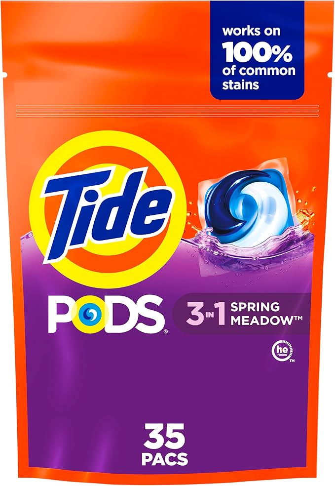 Tide Pods Laundry Detergent, Spring Meadow, 35 Count