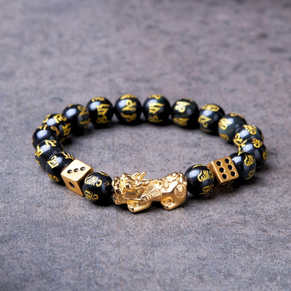 Buddha & Karma Debt Relief & Gambling Luck Pi Xiu/Pi Yao Bracelet – Feng Shui Lucky Charm for Wealth, Protection & Prosperity – Energy Healing Jewelry for Men & Women