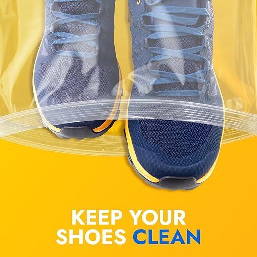 12" x 15" Large Zip Seal Lock Bags, 6 Mil (Pack of 25) – Heavy-Duty Reclosable Plastic Bags – Clear, Resealable, Waterproof – For Storing and Organizing Clothes, Jewelry, and Travel Items