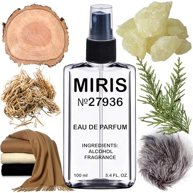 MIRIS No. 27936, Inspired by Encre Noire Pour Homme, Long-Lasting Eau de Parfum for Men, Spray 3.4 Fl Oz / 100 ml