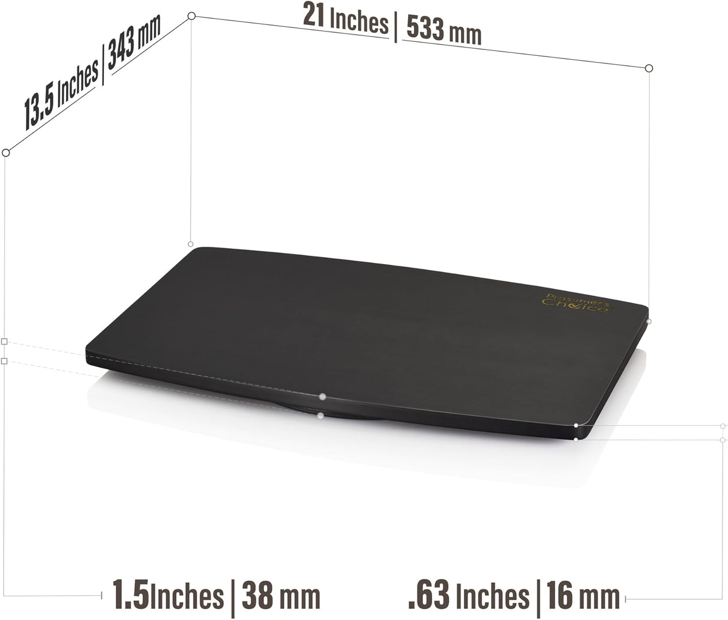 Prosumer's Choice Natural Bamboo TV Swivel Stand for LED/LCD TV, 31 & 21 inch Base Surface Black