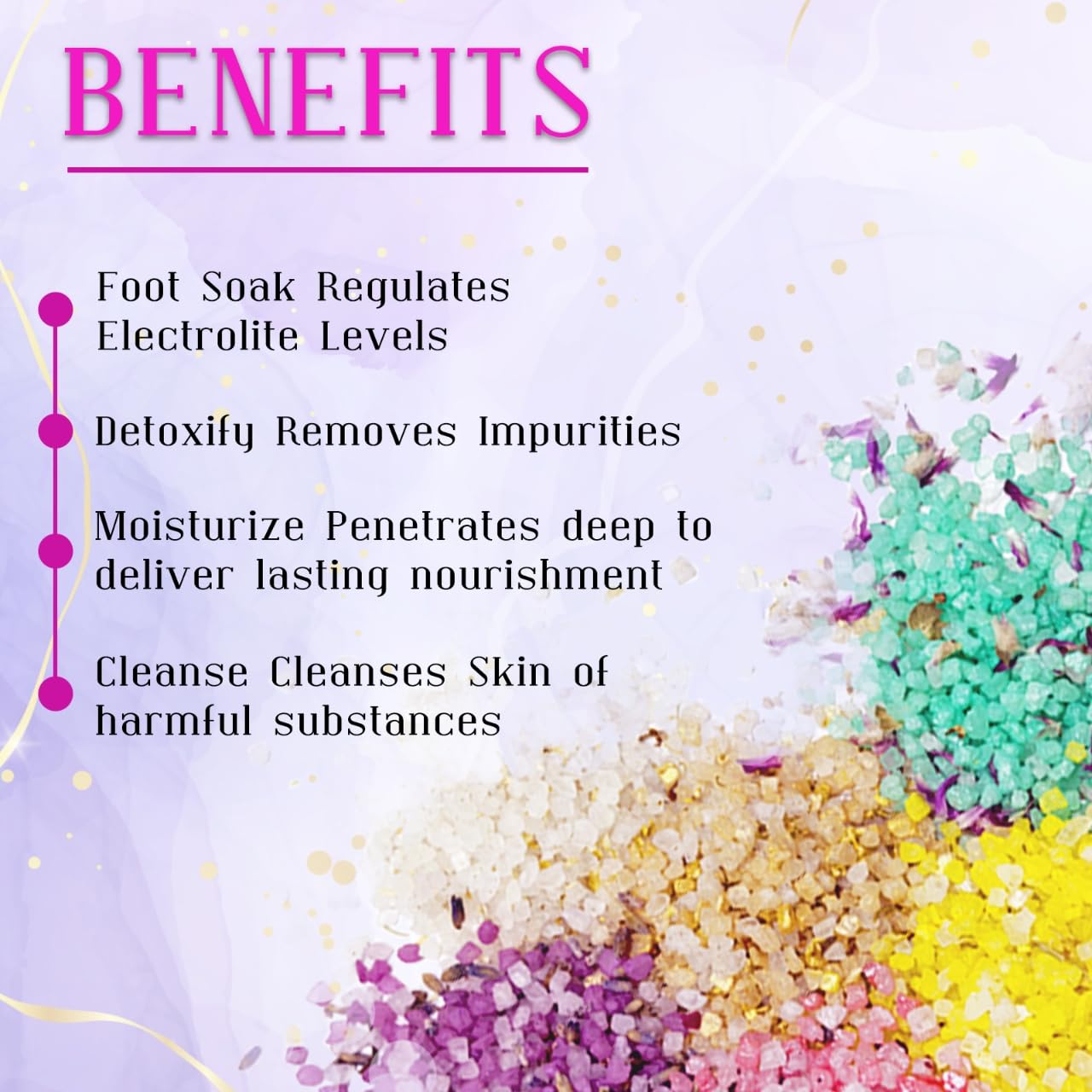 Bath Salts for Women Relaxing, Bath Salts Gift Set, Travel Size with Dead Sea Salt, Essential Oil, Dried Flower, Minerals, Mothers Day Birthday Gift, Spa Bath & Foot Soak, individual packets, 8 Scents