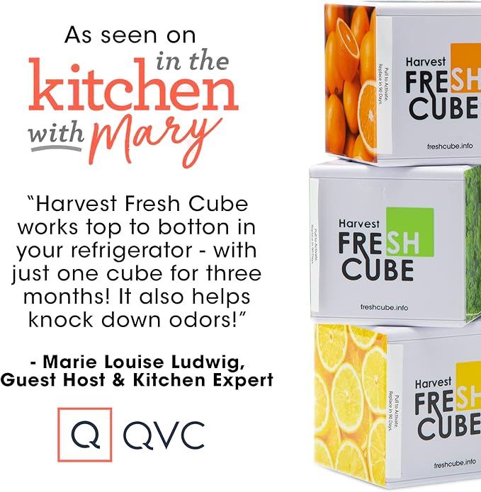 Produce Saver | Convert Ripening Ethylene gas to harmless vapor in fridge | Extend produce shelf life up to 4 to 6 weeks | Simply unwrap and forget! | Pack of 2 | 180 Day Supply
