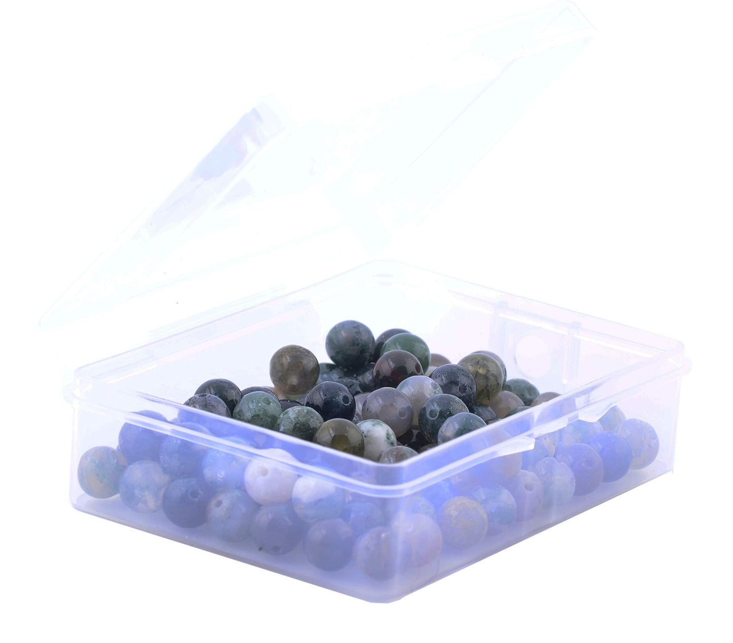 Natural Stone Beads 100pcs 10mm India Agate Round Genuine Real Stone Beading Loose Gemstone Hole Size 1mm DIY Smooth Beads for Bracelet Necklace Earrings Jewelry Making (India Agate, 10mm)