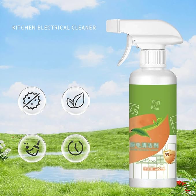 Fly Cleanse Natural Enzyme Formula to Household Appliances,Multi-Purpose Cleaner,Kitchen Appliance Cleaner,For Hold,Oven,Stove,Range Hood,Easy Cleaning Household Items (2PCS)