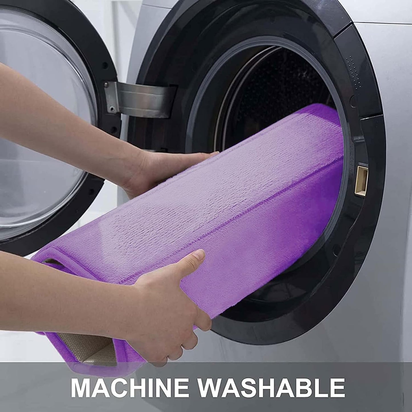 Buganda Memory Foam Bath Mat, 47" x 17", Ultra Soft and Non-Slip Bathroom Rugs, Water Absorbent and Machine Washable Bath Rug Runner for Bathroom, Shower, and Tub, Lavender
