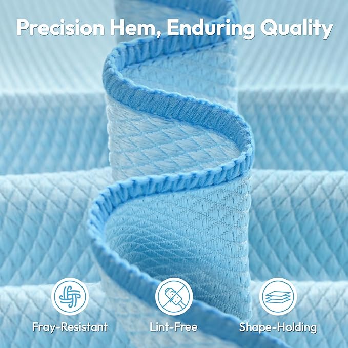 Nanoscale Microfiber Cleaning Cloth - Micro Fiber Cloth for Cleaning Rags - Clean for Glass Window, Car, Kitchen, Stainless Steel, 6pcs
