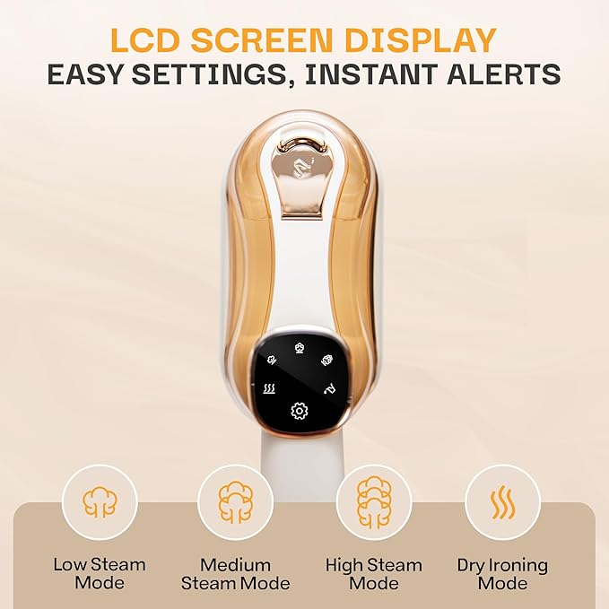 Steamer for Clothes & Iron 2 in 1, Portable Clothes Steamer Handheld & Travel Steam Iron for Clothes, 1200W 20s Fast Heat-Up, Foldable Design, 180ml Tank, 23 Min Steam, 120V Wrinkle Remover
