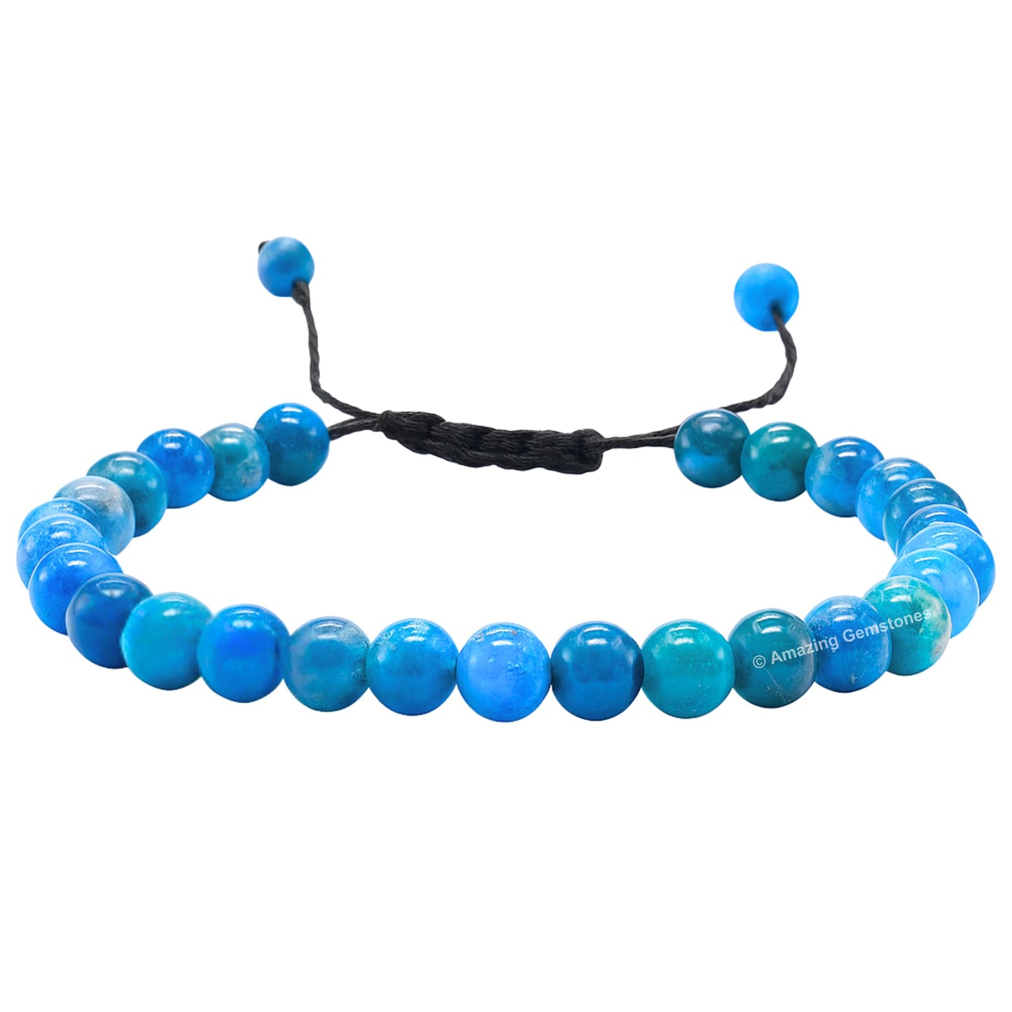 Amazing Gemstone Apatite Bracelet for Women Men's Gifts - Protection Healing Crystal Bracelet - 6mm Gemstone Beaded Adjustable Bracelet Pulseras Para Hombres Mujer Stocking Stuffers