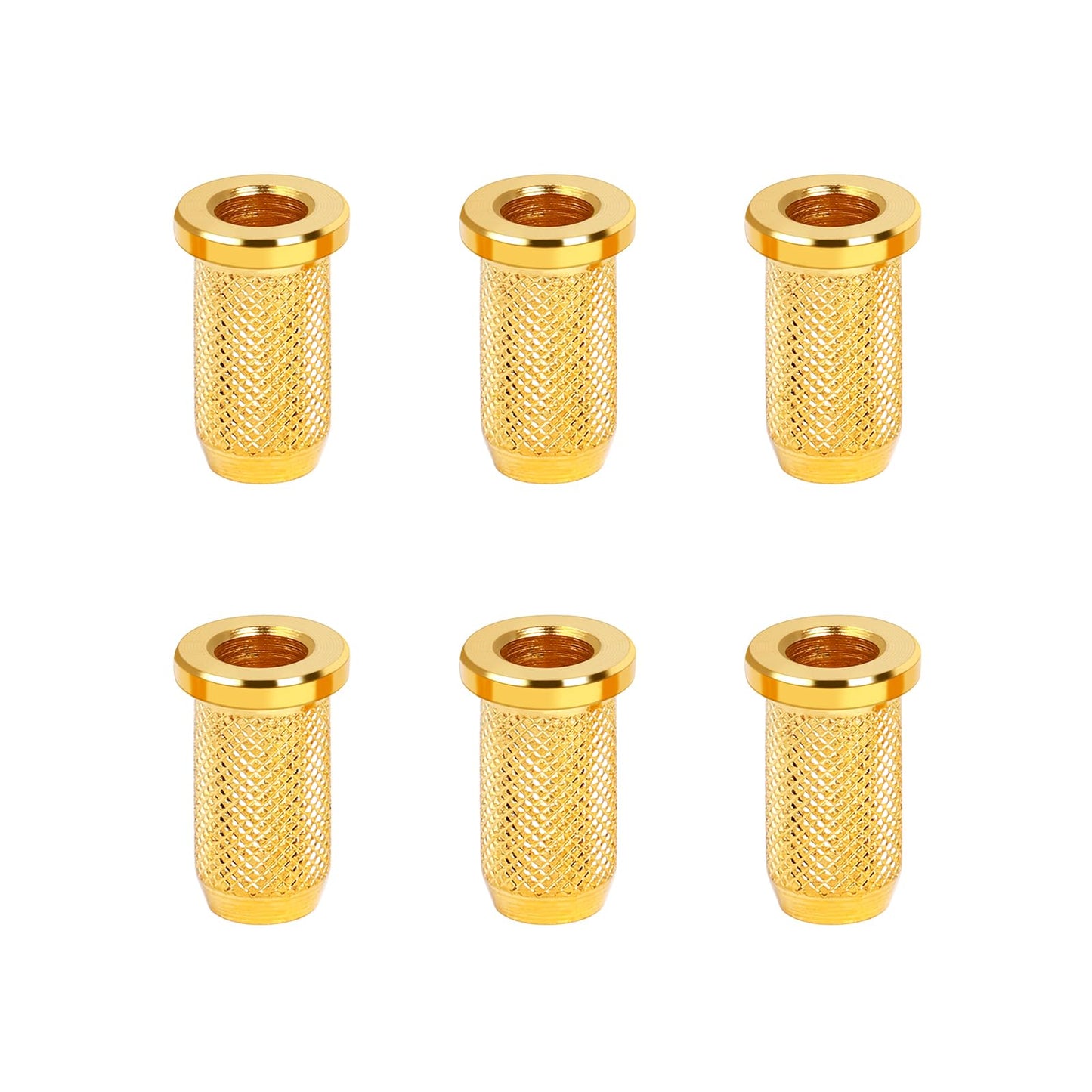 Banworks Guitar String Mounting Ferrules 4Mm (5/32) String Through Body Ferrule For Electric Guitars Pack Of 6 Jt/Cxk-03 Golden