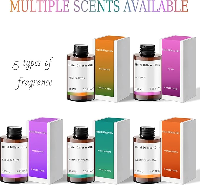 Hotel Diffuser Oil Inspired by The Wynn Las Vegas Hotel Scent - Fragrance Oil for Ultrasonic and Waterless Diffusers and Crafting