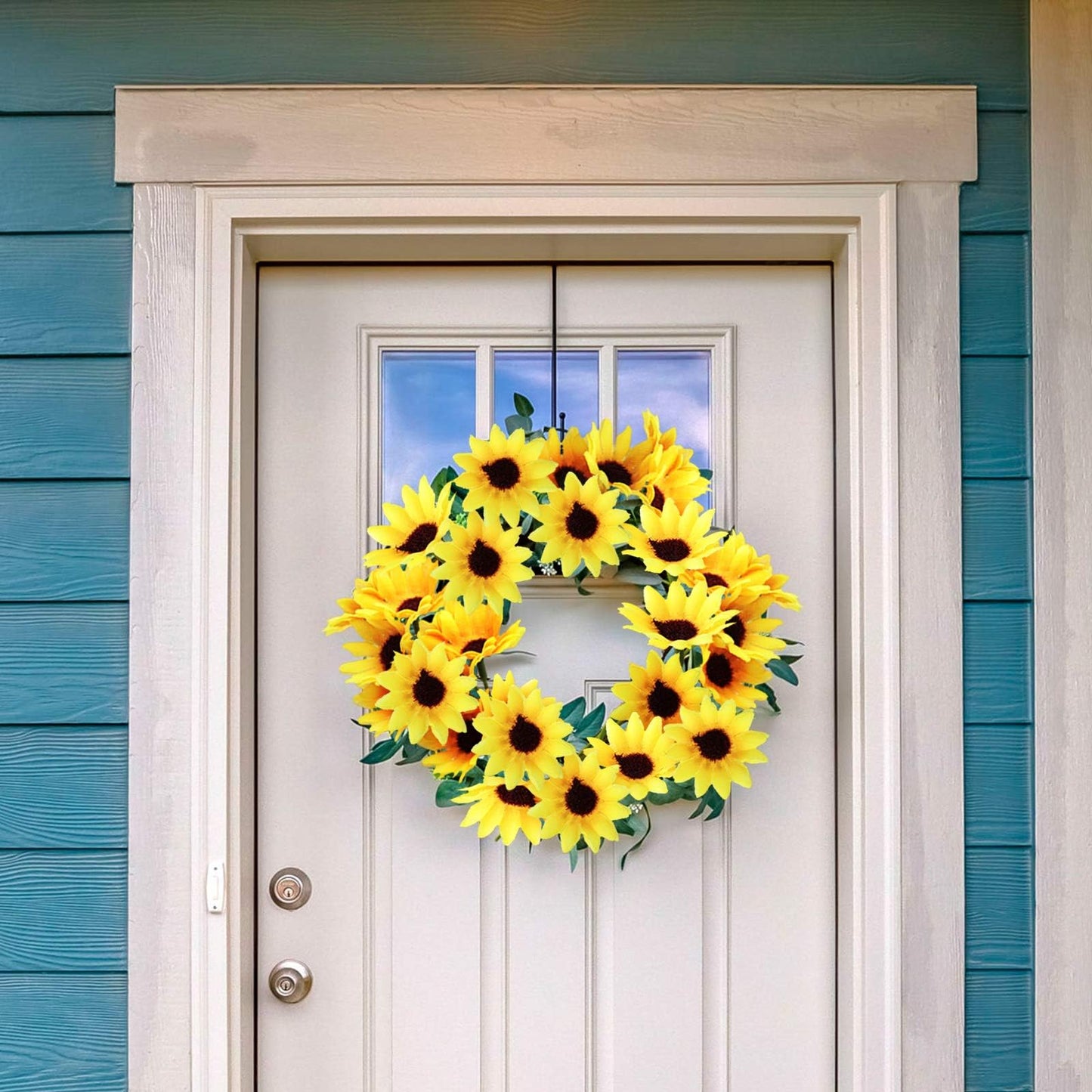 Wavwavw 50 Pcs 1.57 Inch Mini Artificial Sunflower Heads with Iron Stems for Home Party Decoration Wedding Decor, Bride Holding Flowers Centerpieces Wreath Garden DIY Art Decor Crafts