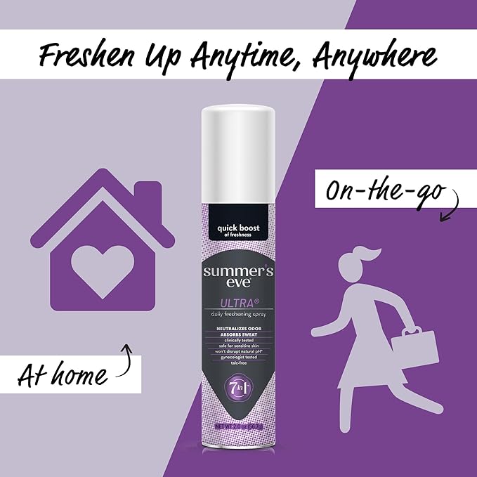 Summer's Eve Ultra Daily Active Feminine Spray, 2 oz, 3 Pack