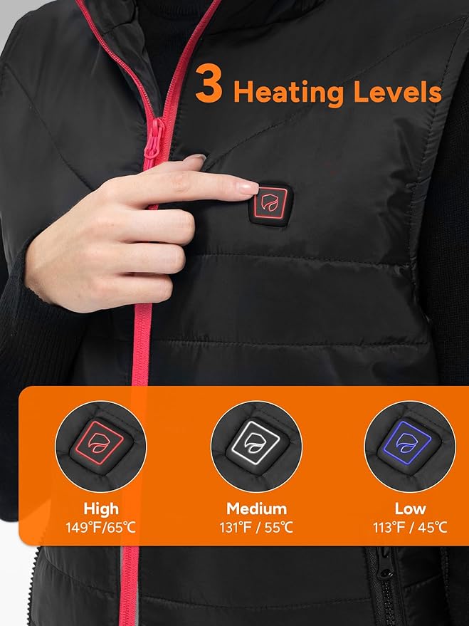 Dr. Prepare Heated Vest for Men, Heated Vest Women, Mens Heated Jacket with Adjustable Sizes (Battery Pack Not Included)