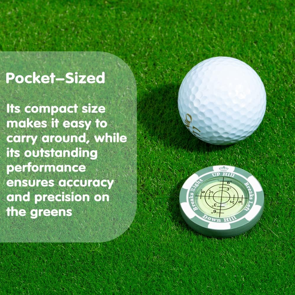 SlopeMaster ProGreen Reader - Golf Ball Marker with High Precision Green Reading Aid Golf Accessories for Men Women