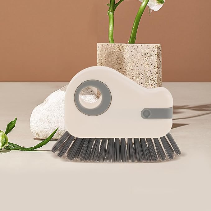 Generic 2PCS Crevice Cleaning Brush: Groove Cleaning Tool - Grout Cleaner Tool Grip Brush Hard Bristle for Sliding Door Track Window Sill Window Seal