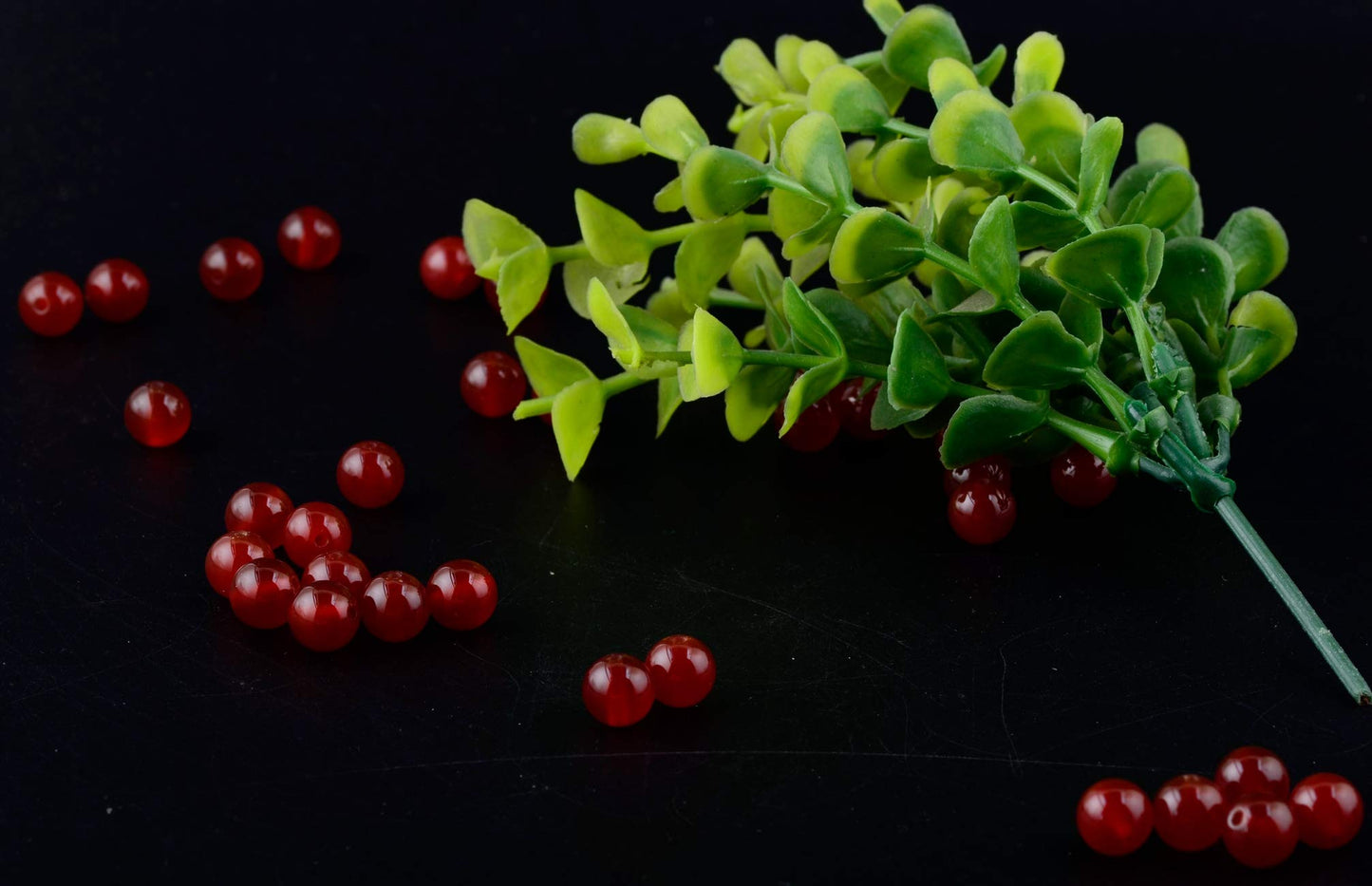 Natural Stone Beads 100pcs 8mm Red Agate Jade Round Genuine Real Stone Beading Loose Gemstone Hole Size 1mm DIY Smooth Beads for Bracelet Necklace Earrings Jewelry Making (Red Agate, 8mm)