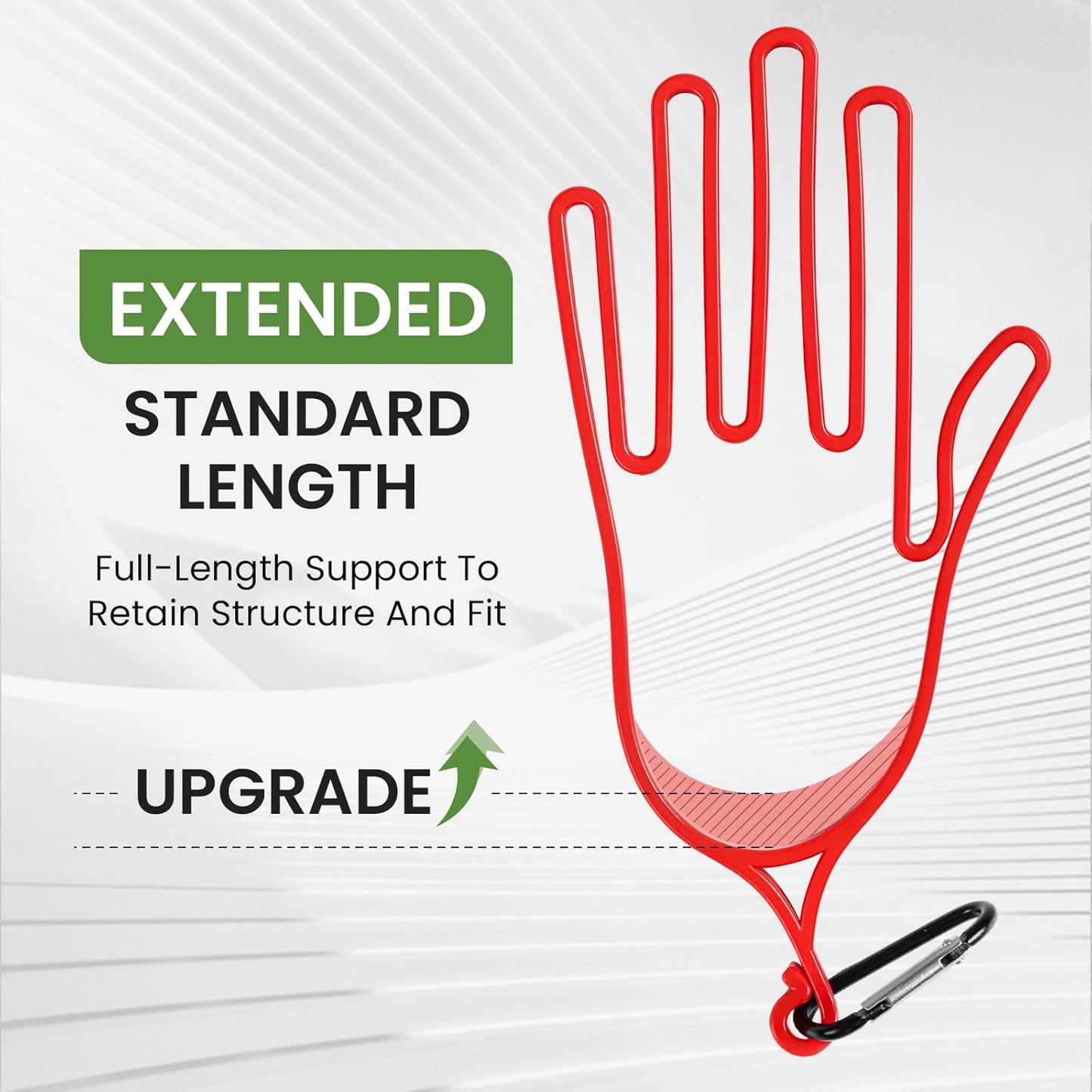 FINGER TEN Golf Gloves Stretcher Holder Hanger Keeper Dryer Shaper Tool Accessories Durable Glove Support Frame Guardian Hook to Bag Gifts for Men Women Golfer