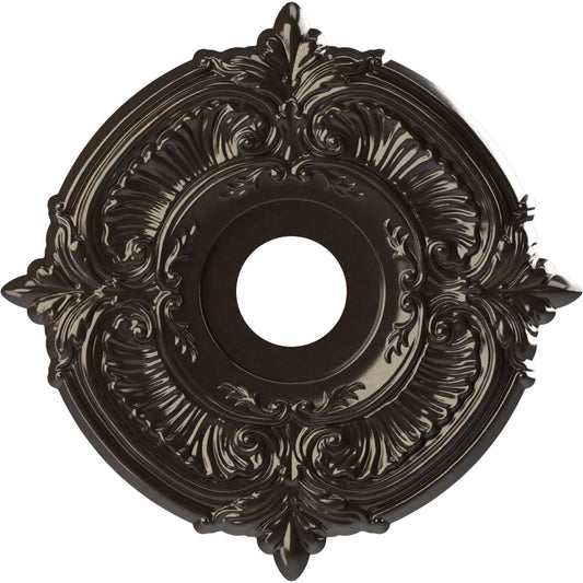Ekena Millwork Cmp16Ateru Attica Thermoformed Pvc Ceiling Medallion (Fits Canopies Up To 5 5/8), 16Od X 3 1/2Id X 1P, Universal