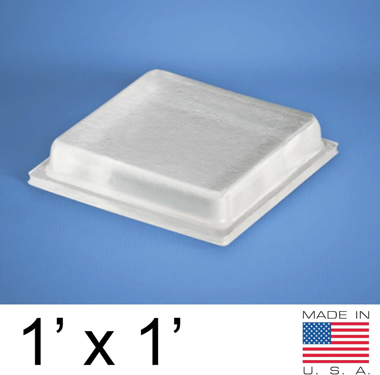 Clear Rubber Bumpers Large - Rubber Feet for Cutting Boards - Glass Table Top Bumpers, Picture Frame Spacers, Self Adhesive Furniture Pads - 1 Inch Square Self Stick Pads - 40 PCs