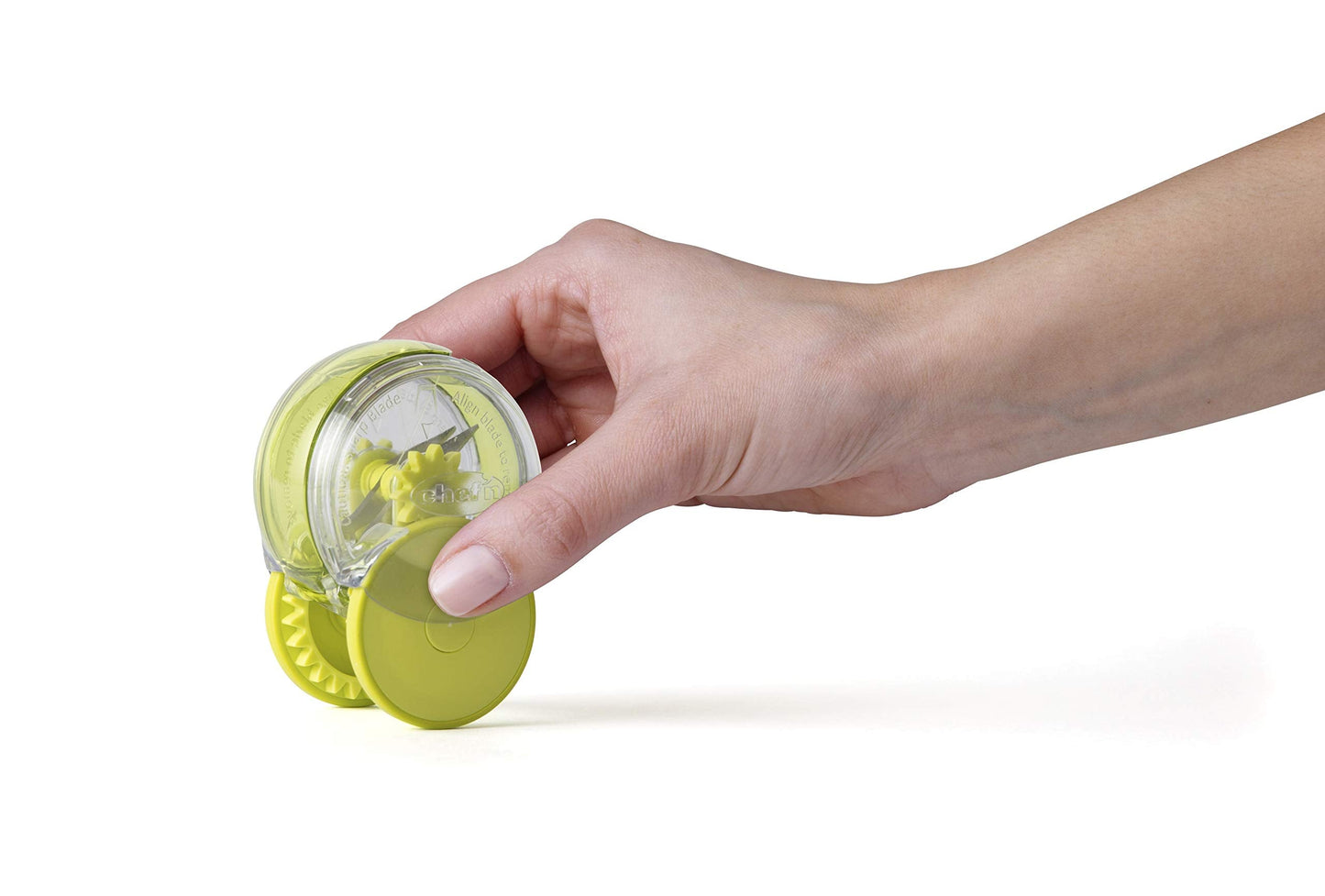Chef’n GarlicZoom Garlic Chopper, Handheld Garlic Mincer with Rolling Action, Easy to Use and Clean, Compact Size for Quick Prep, Dishwasher Safe