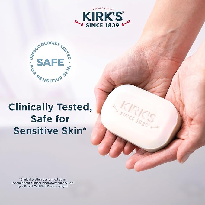 Kirk's Fragrance Free Castile Bar Soap (Pack of 3)