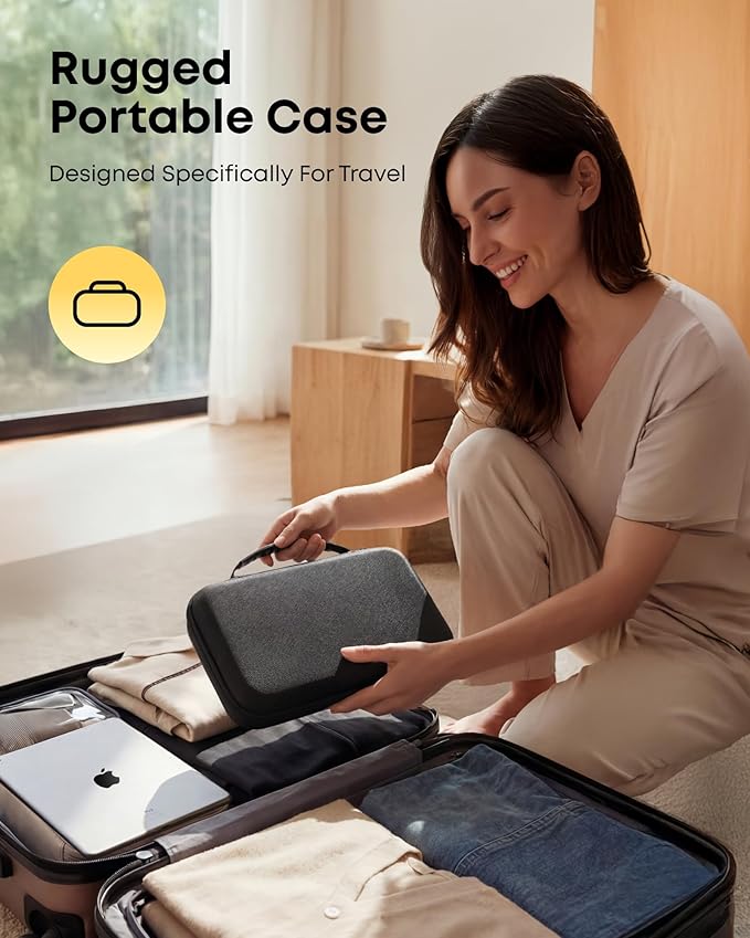 Portable Foldable Keyboard and Mouse Combo, Bluetooth1/2+USB A+Type C(4 in 1) Connection, Keyboard Lock, Full-Size Folding Wireless Rechargeable Silent Design for Travel/Home/Office-Black Gray