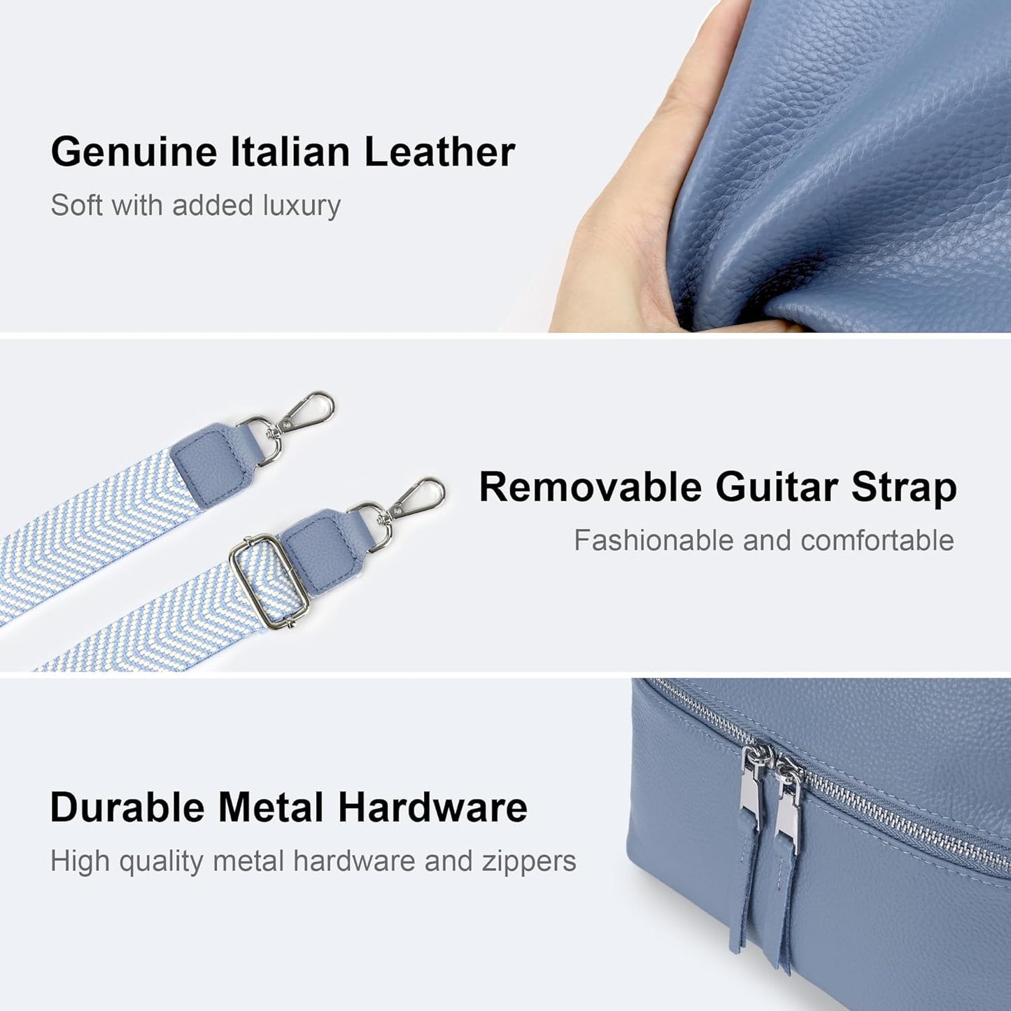 befen Genuine Leather Small Crossbody Purses for Women Travel Cross Body Bags Lightweight with Adjustable Shoulder Strap