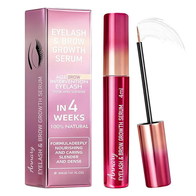 Lash Serum for Eyelash Growths, Advanced Natural Formula to Promote Longer, Fuller & Healthier Lashes – Gentle, Vegan & Cruelty-Free Eyelash Enhancing Serum (5 mL)