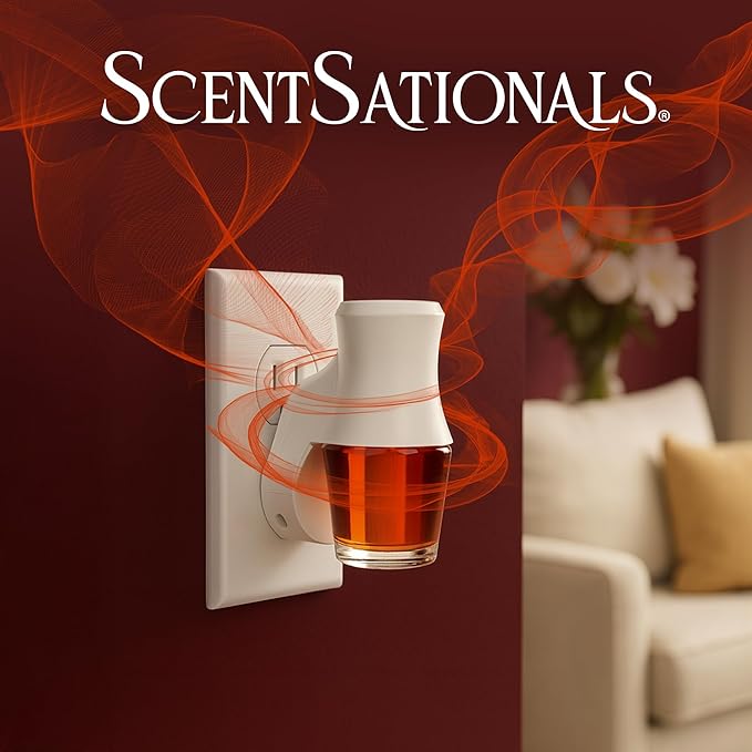 Scentsationals Fragrance Oil Plug in Air Freshener Refills 3-Pack - Warm Wishes - Works with Scentsationals Wall Plugs, Long-Lasting Home Fragrance, 0.8 fl oz Each, Packaging May Vary
