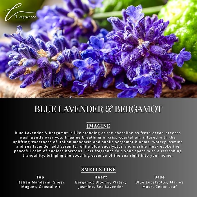 Blue Lavender & Bergamot Carpet Freshener Powder Refill 36 oz | Powerful Odor Eliminator for Home | Upholstery Deodorizer | Carpet Deodorizer | Pet Urine | Cat Litter Box
