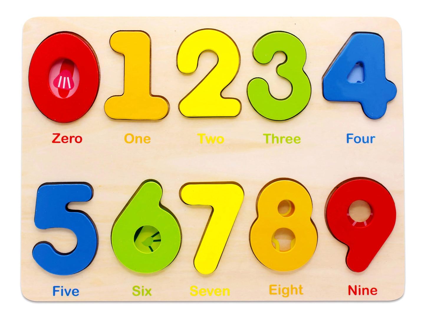 You&Xi Toddler Puzzles for Kids Age 3-4 Years Old-Wooden Number Preschool Puzzles