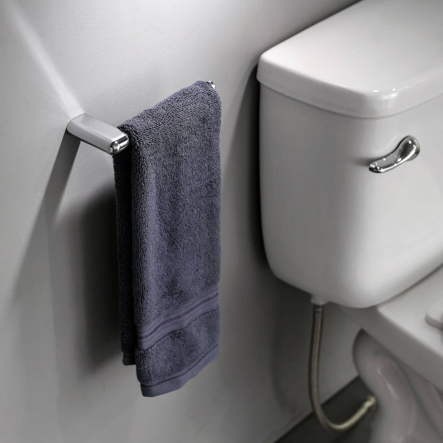 simpletome Toilet Paper Holder Wall Mount Never Rust Zinc Alloy Drilling Installation Modern Minimalist Design (Chrome)