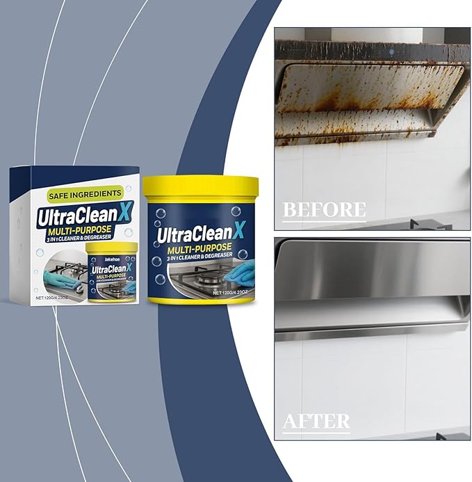 Powder Cleaner - Toilet Cleaning Powder And Powered Cooker Degreaser For Bathroom Kitchen Household Use, Cleans Glass Sink Oven Bathtub Wall Floor Bowl, Easy To Apply And Effective Cleaning Solution