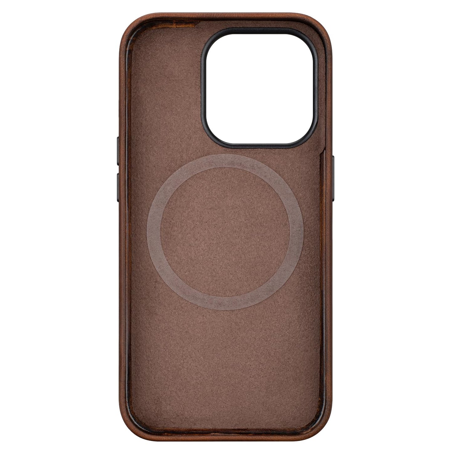 Maogoam For Iphone 12 Pro Max Case Leather, Genuine Crazy Horse Leather Case For Iphone 12 Pro Max, Compatible With Magsafe, Ind