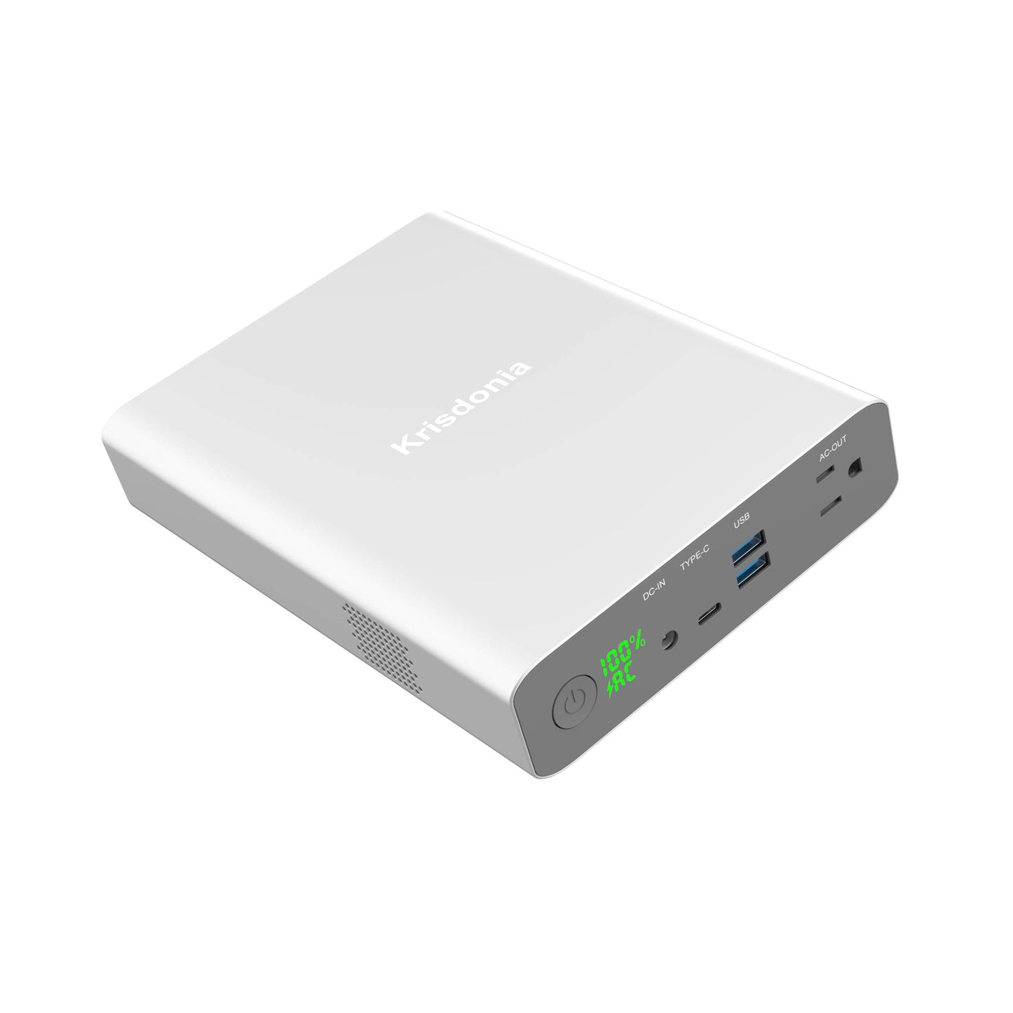 Krisdonia Ac Outlet Portable Charger 60000Mah 110V/130W Laptop Power Bank With Ac Outlet, 2 Usb Qc 3.0 And Type-C For Laptop, Cp
